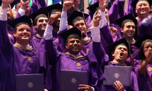 CEO Purna Veer celebrating at his graduation