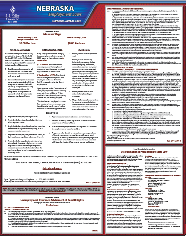 Nebraska Employment Laws