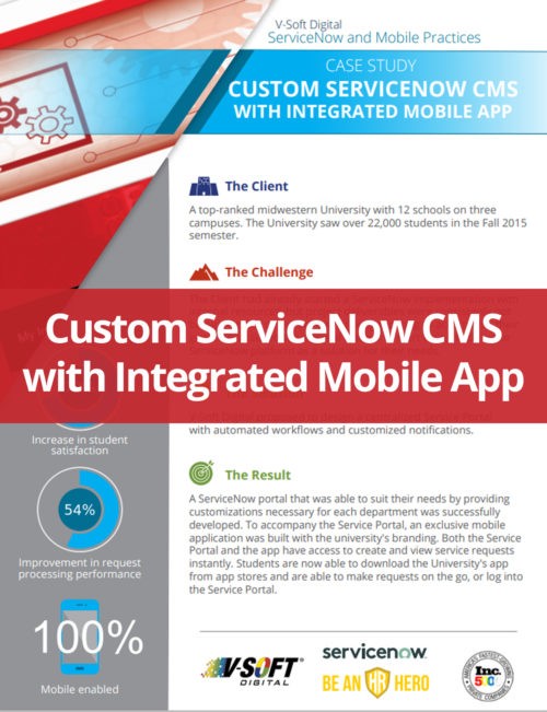 University ServiceNow Mobile Integration