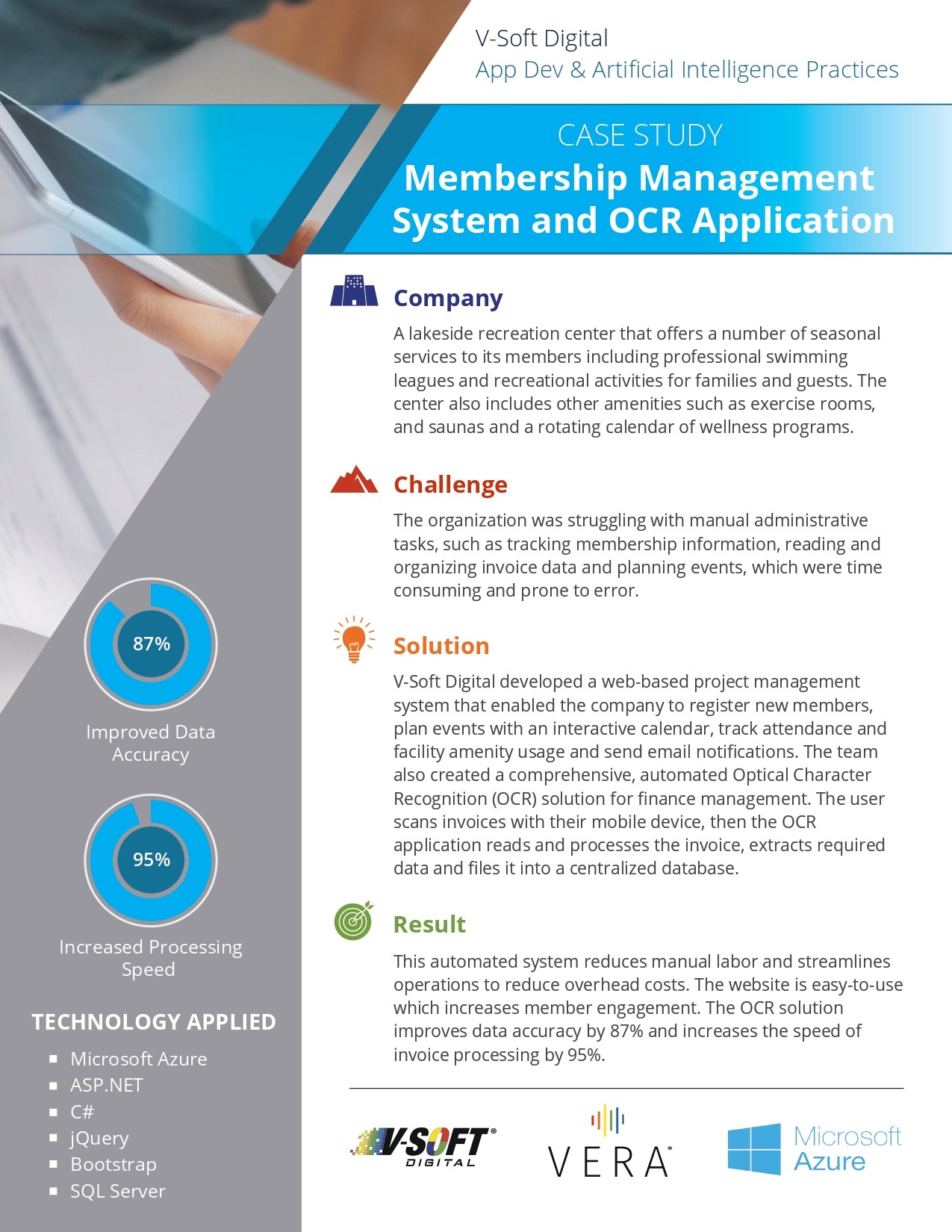 Membership Management System and OCR Application Case Study l V-Soft Consulting
            