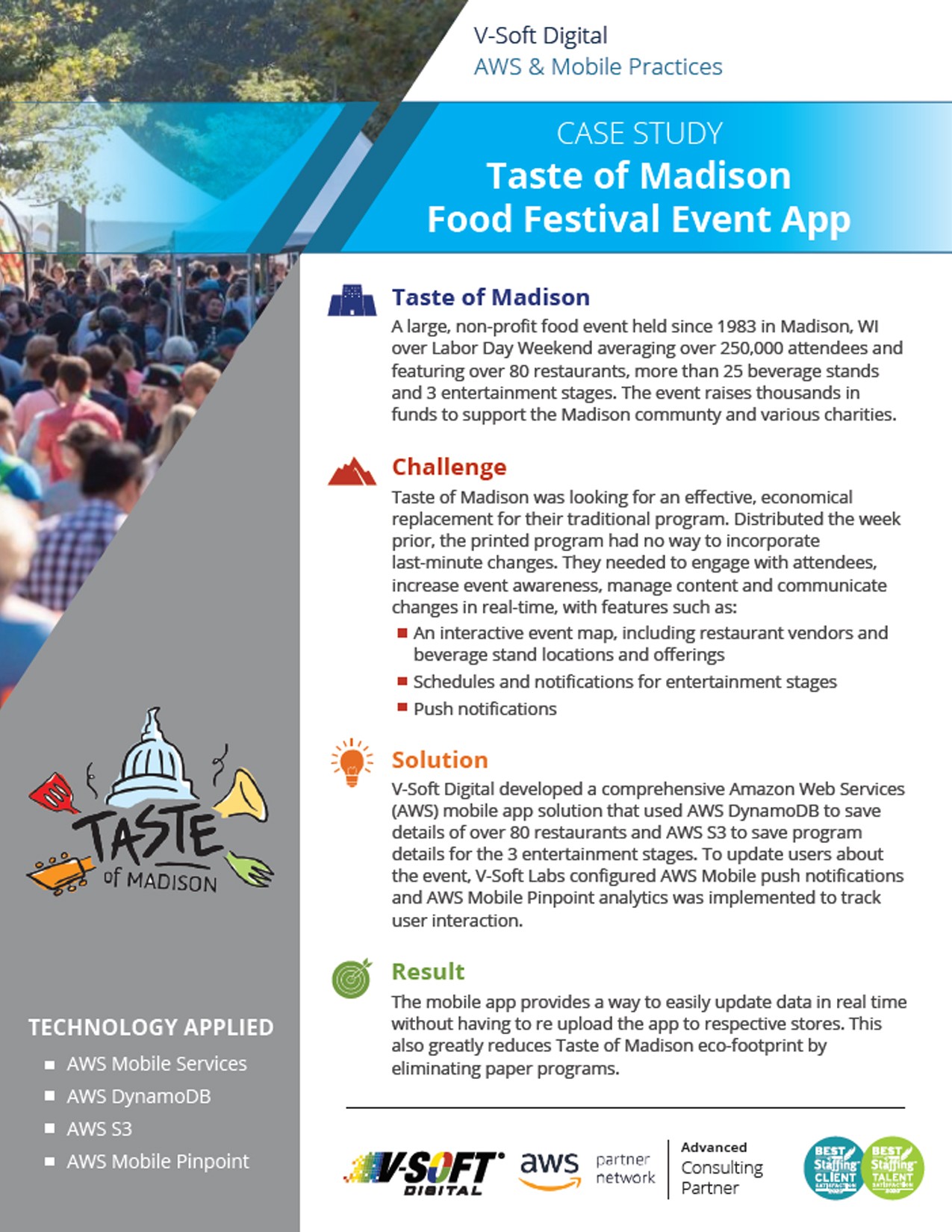 Taste of Madison AWS Mobile App
