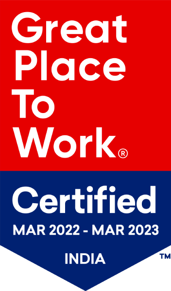 GREAT PLACE TO WORK CERTIFIED IN INDIA