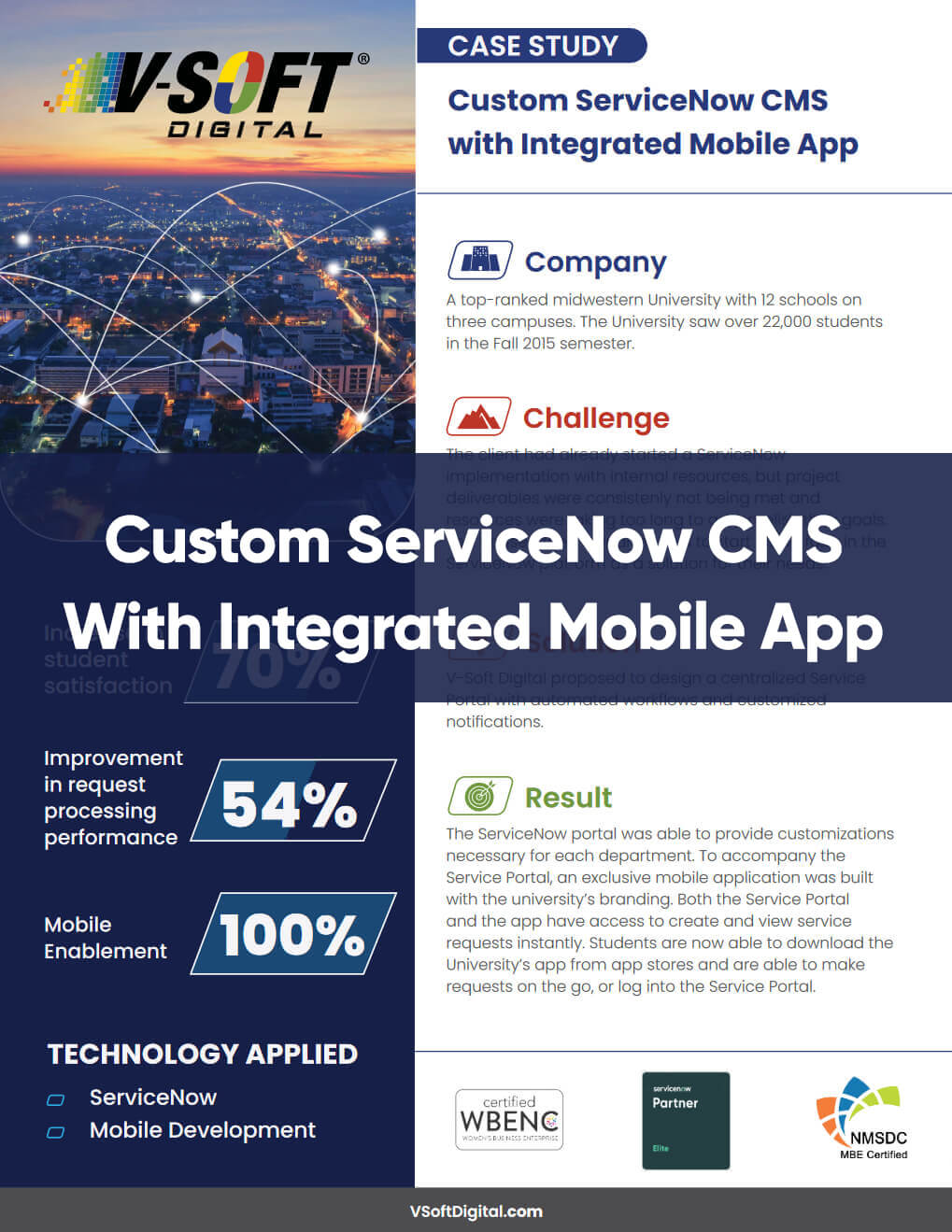 University ServiceNow Mobile Integration