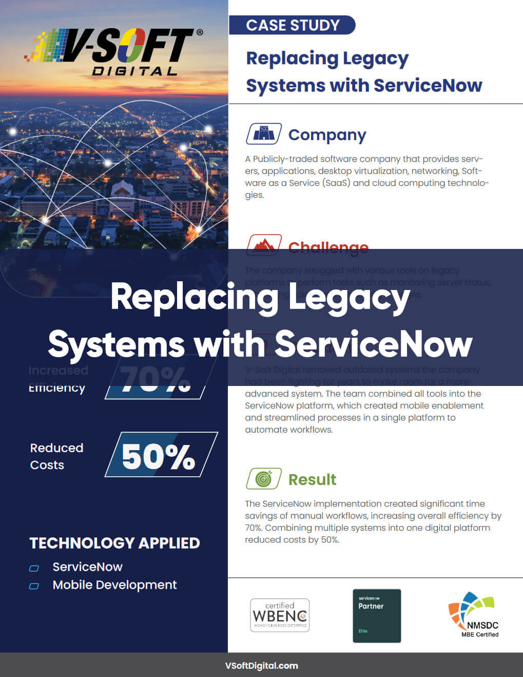 Replacing Legacy
Systems with ServiceNow