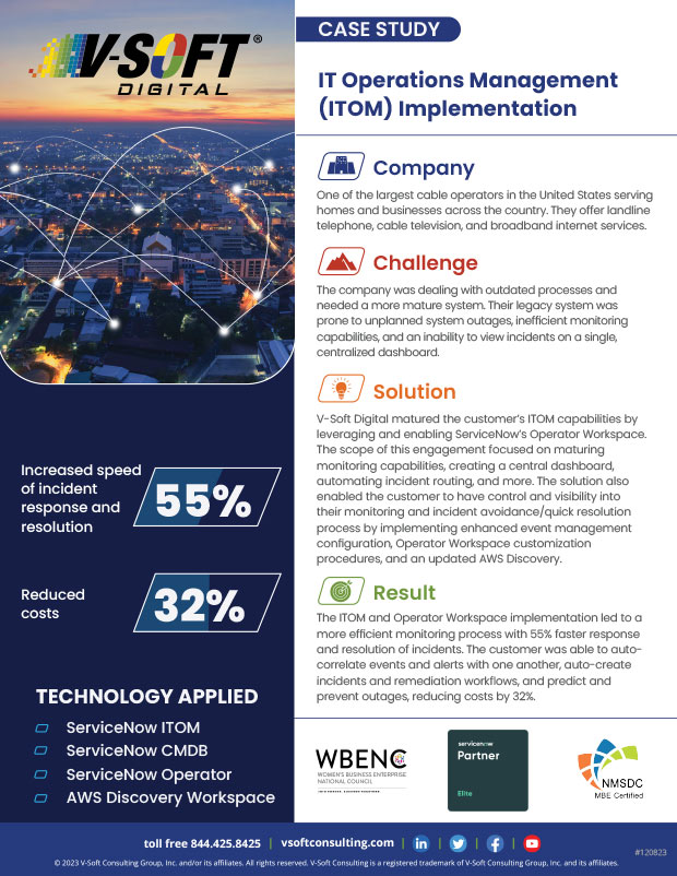 IT Operations Management (ITOM) Implementation