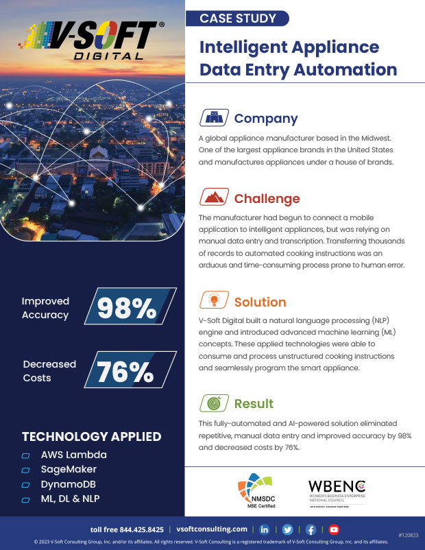 Intelligent Appliance Automation Case Study l V-Soft Consulting