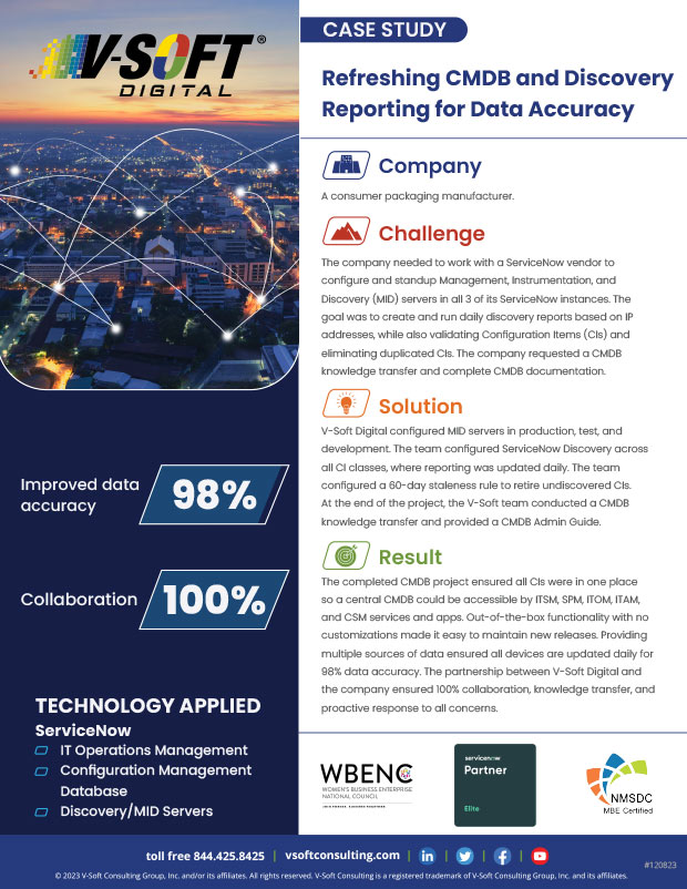 Refreshing CMDB and Discovery Reporting for Data Accuracy