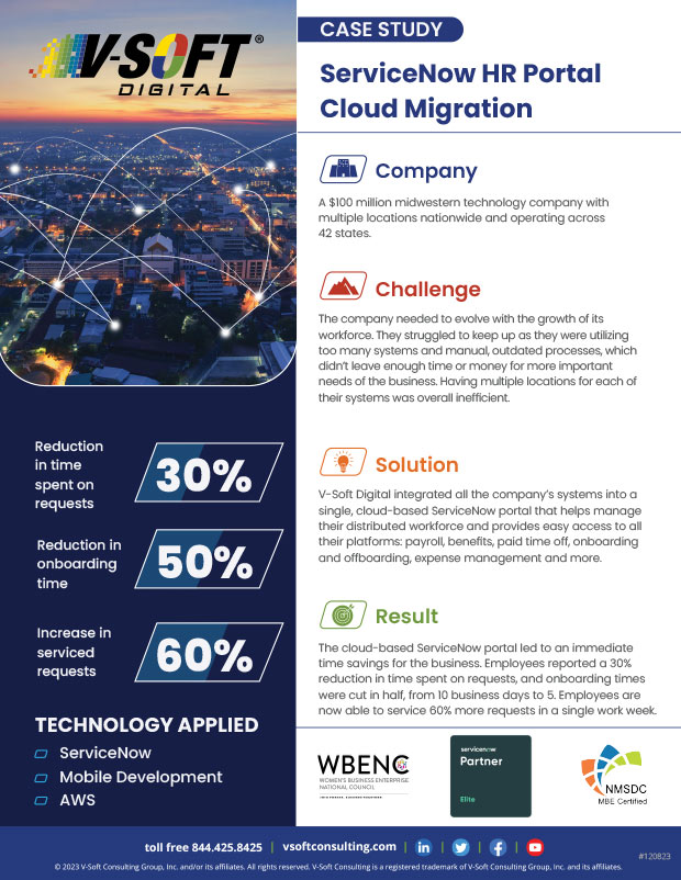 ServiceNow HR Portal Cloud Migration